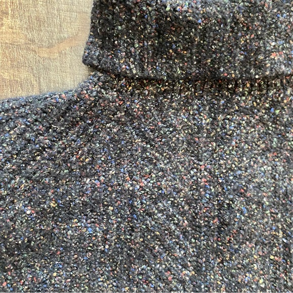 madewell colorfleck ribbed turtleneck sweater donegal pewter (dark grey) - Picture 6 of 8